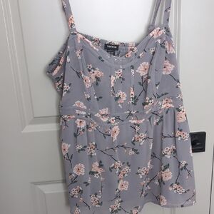 Torrid Gray Floral Top